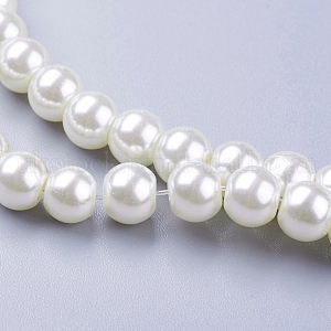 Glass Pearl Beads Strands UK-HY-6D-B02