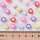 Transparent Heart Acrylic Beads UK-TACR-S117-M-5