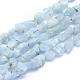 Raw Rough Natural Aquamarine Beads Strands UK-G-I279-B04-1