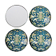 Floral Photo Glass Half Round/Dome Cabochons UK-X-GGLA-N004-18mm-G27-2