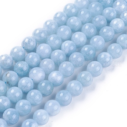 Natural Jade Beads Strands UK-G-L500-01-8mm-1