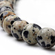 Natural Dalmatian Jasper Beads Strands UK-G-S259-24-6mm-3