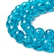 Crackle Glass Beads Strands UK-CCG-Q001-8mm-06-3