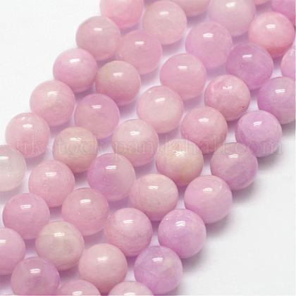 Natural Kunzite Beads Strands UK-G-D856-03-8mm-1