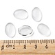 Transparent Oval Glass Cabochons UK-GGLA-R022-14x10-5