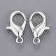 Silver Color Plated Alloy Lobster Claw Clasps UK-X-E106-S-3