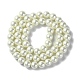 Eco-Friendly Dyed Glass Pearl Round Bead Strands UK-X-HY-A002-8mm-RB011-2