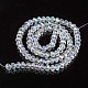 Electroplate Glass Beads Strands UK-EGLA-A034-T10mm-L19-2