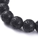 Natural Lava Rock Beads Stretch Bracelets UK-BJEW-G623-02-8mm-2