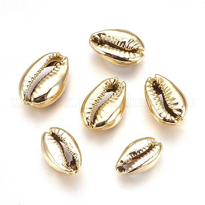Electroplated Natural Shell Beads UK-X-BSHE-O017-13G-1