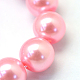 Baking Painted Pearlized Glass Pearl Round Bead Strands UK-HY-Q003-4mm-53-3