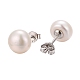 Pearl Ball Stud Earrings UK-EJEW-Q701-01B-5