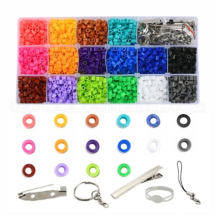 3000pcs 16 Color Fuse Beads DIY Jewelry Making UK-DIY-X0053-B-1