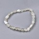 Natural White Moonstone Bead Stretch Bracelets UK-BJEW-K213-43-2
