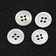 Flat Round River Shell Buttons UK-BUTT-I014-05-1