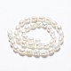 Oval Natural Cultured Freshwater Pearl Beads Strands UK-PEAR-R015-45-4