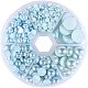1Box ABS Plastic Imitation Pearl Dome Cabochons UK-SACR-PH0001-12-1