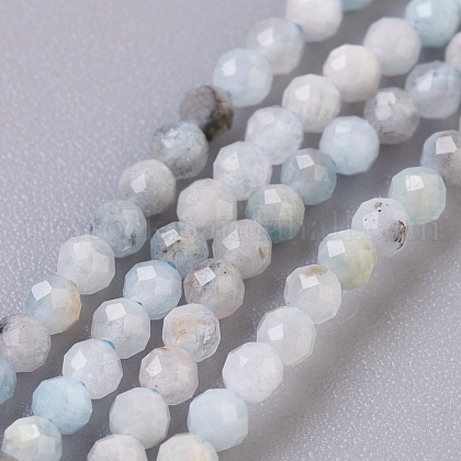 Natural Aquamarine Beads Strands UK-G-F568-108-2mm-1