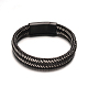 Braided Imitation Leather Cord Bracelets UK-BJEW-O124-01-2