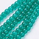 Spray Painted Crackle Glass Beads Strands UK-CCG-Q001-10mm-15-K-1
