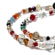 Mixed Electroplate Glass Beads Strands UK-EGLA-A003-01-3