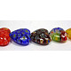 Handmade Millefiori Glass Beads Strands UK-X-LK23-2