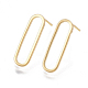 Brass Stud Earrings UK-KK-T038-484A-1