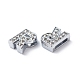 Alloy Initial Slide Charms with Grade A Rhinestones&nbsp;UK-ALRI-R032-R-FF-2