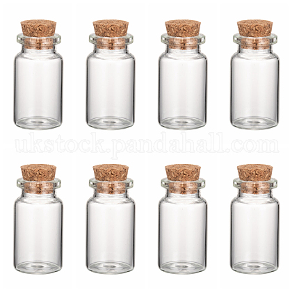 Clear Glass Jar Wishing Bottles Vials with Cork UK-X-AJEW-H004-7-1