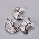 Natural Quartz Crystal Tree of Life Wire Wrapped Pendants UK-G-L520-E06-R-NF-1