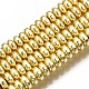 Electroplate Non-magnetic Synthetic Hematite Bead Strands UK-G-Q465-19G-1
