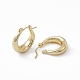 Brass Thick Hoop Earrings for Women UK-EJEW-I270-02G-2