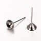 Rack Plating Iron Ear Studs Findings UK-IFIN-M029-04-NR-2