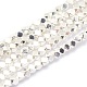 Electroplate Non-magnetic Synthetic Hematite Beads Strands UK-G-L485-10A-S-1