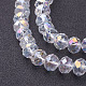 Electroplate Glass Beads Strands UK-GR10MM01Y-AB-2