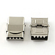 Smooth Surface 201 Stainless Steel Watch Band Clasps UK-STAS-R063-80-1