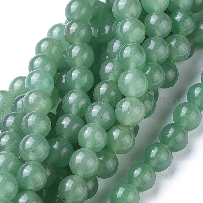 Natural Green Aventurine Beads Strands UK-X-GSR024-1