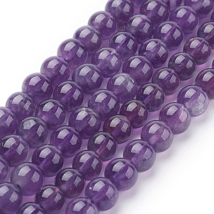 Natural Amethyst Beads Strands UK-G-G099-6mm-1-1