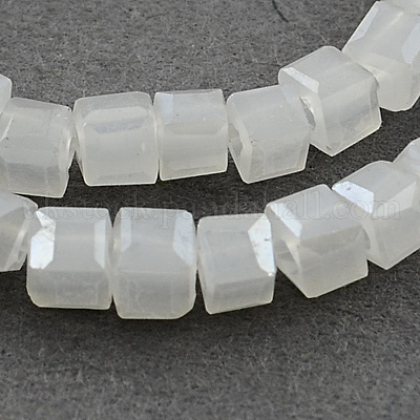 Electroplate Glass Beads Strands UK-EGLA-R030-3x3mm-40-K-1