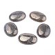Oval Natural Pyrite Cabochons UK-X-G-I125-10-30x22mm-1