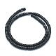 Natural Black Stone Beads Strands UK-G-F631-A14-2