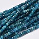 Faceted Rondelle Natural Apatite Bead Strands UK-G-F289-48B-1