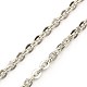304 Stainless Steel Necklaces Women Cable Chain Necklaces UK-NJEW-C079-01B-2