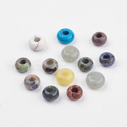 Natural & Synthetic Mixed Stone European Beads UK-SPDL-MSMC001-01-1