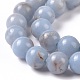 Natural Angelite Beads Strands UK-G-G840-03-6mm-7
