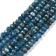 Faceted Rondelle Natural Apatite Bead Strands UK-G-F289-48B-2