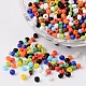 Mixed Color 8/0 Opaque Colours Round Glass Seed Beads UK-X-SEED-A010-3mm-51-1
