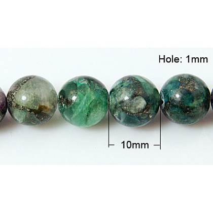 Synthetic Fluorite Beads Strands UK-G-G061-10mm-10-K-1