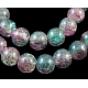 Crackle Glass Beads Strands UK-GGC12mm017Y-L-K-1