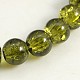 Crackle Glass Beads Strands UK-GGC8mmY-A36-K-2